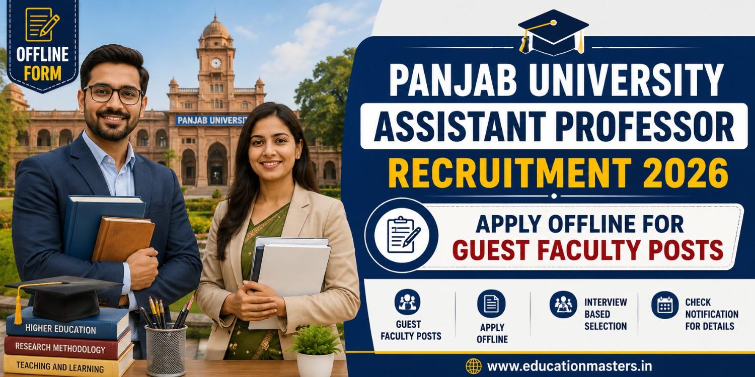 Panjab University Assistant Professor Recruitment 2026